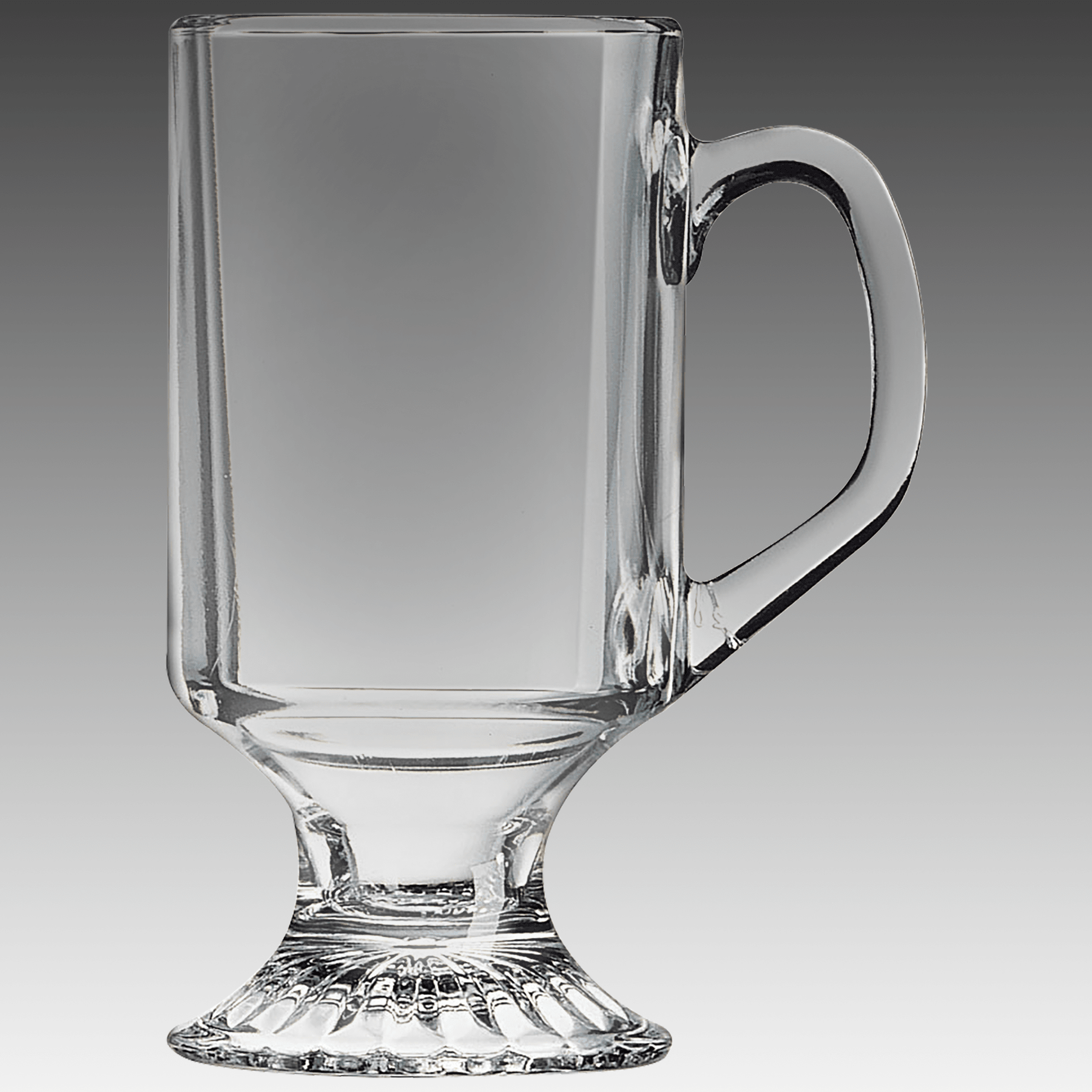 10 oz. Clear Footed Coffee Mug