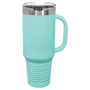 Polar Camel 40 oz. Teal Travel Mug w/Handle, Straw Included