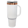 PC  40 oz. White/Rose Gold ION-Plated Travel Mug