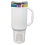 PC  40 oz. White/Prism ION-Plated Travel Mug