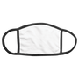 Medium Sublimatable Face Mask with Black Trim & Ear Loops