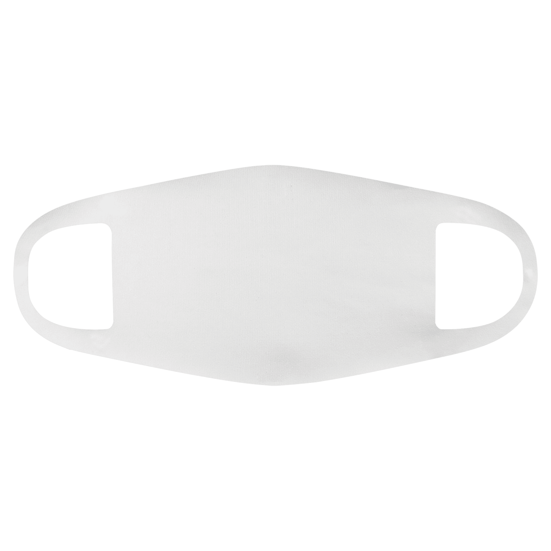 7.25" x 4.75" Large White Sublimatable Face Mask