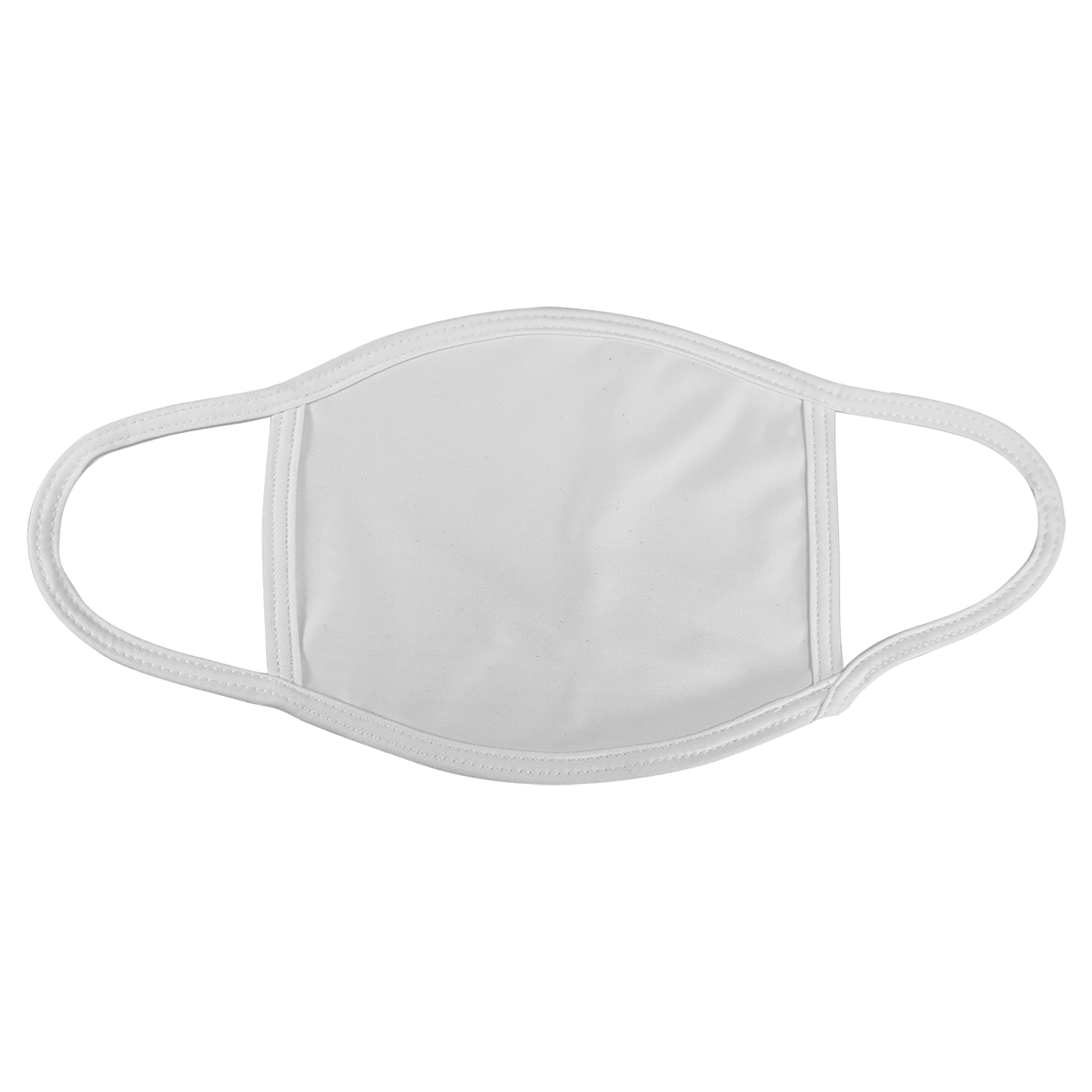 Large White Sublimatable Face Mask