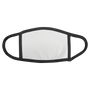 Medium Sublimatable Face Mask with Black Trim & Ear Loops