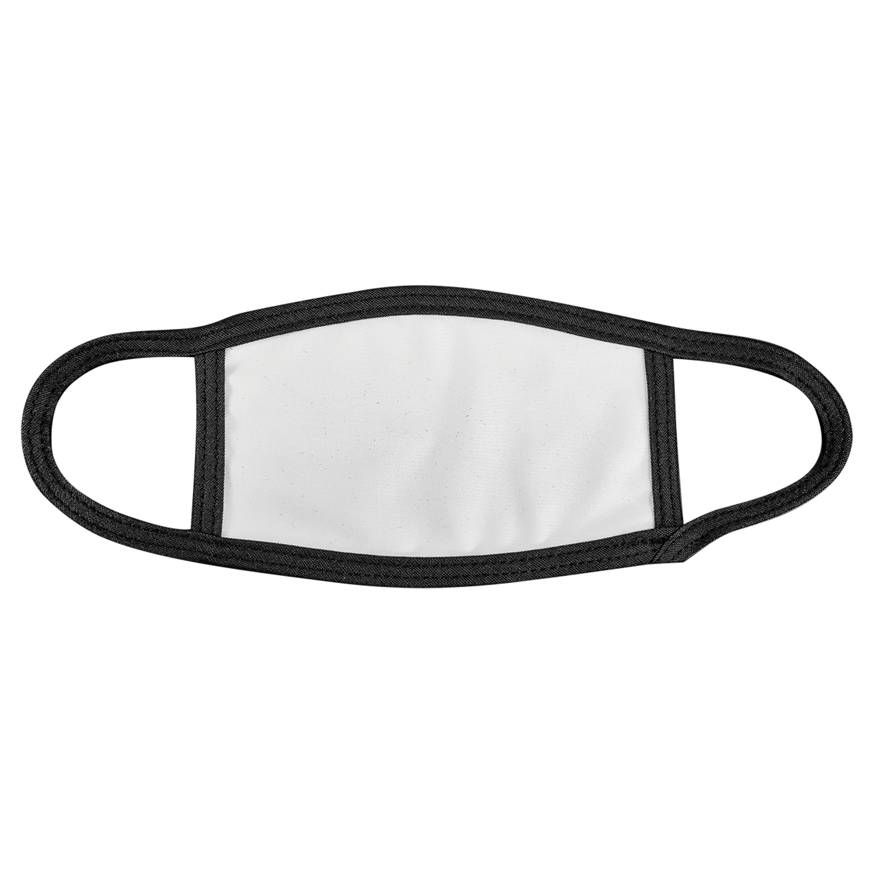 Child Sublimatable Face Mask with Black Trim & Ear Loops