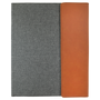 Rawhide Leatherette / Gray Canvas Portfolio with Notepad