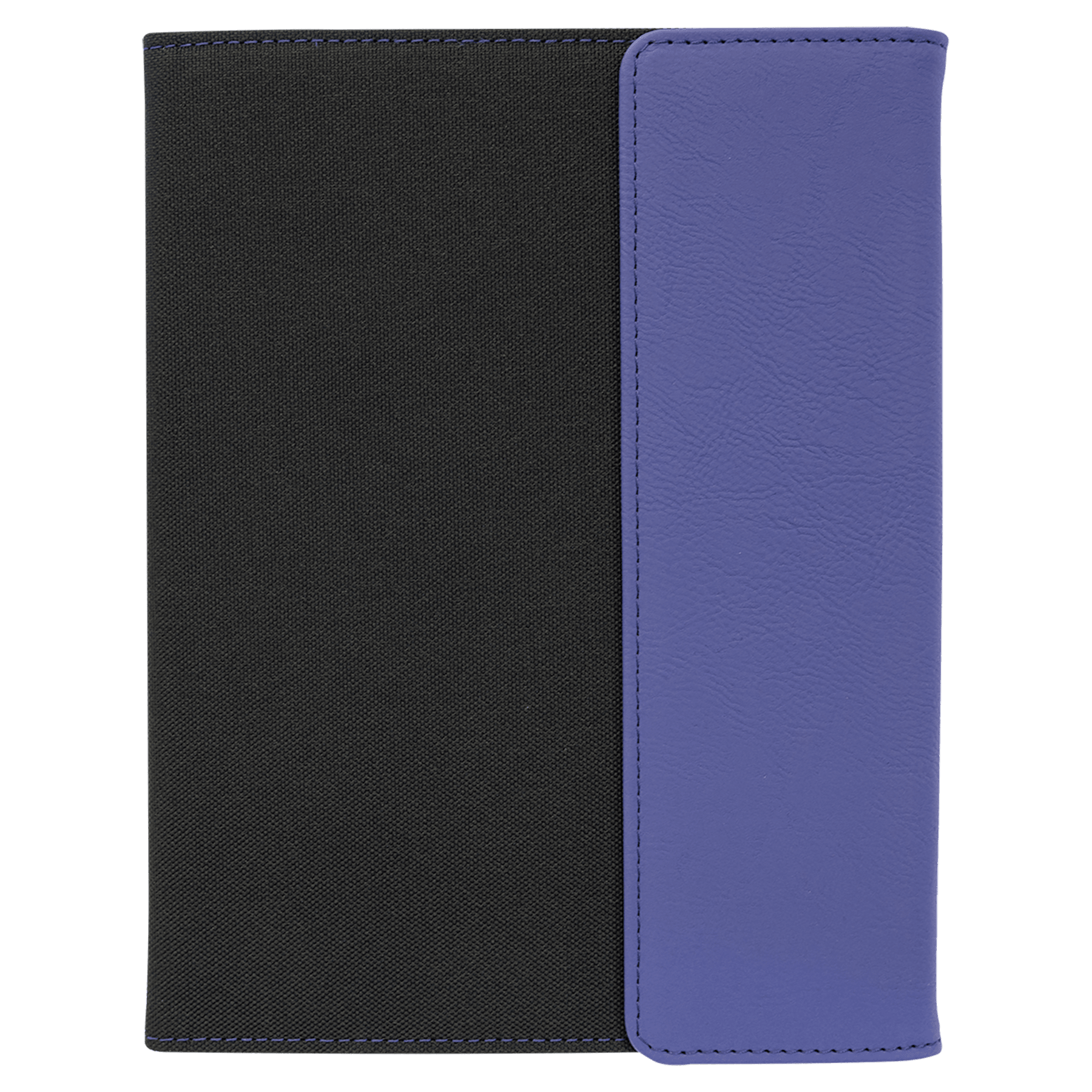 7" x 9" Purple Leatherette / Black Canvas Portfolio