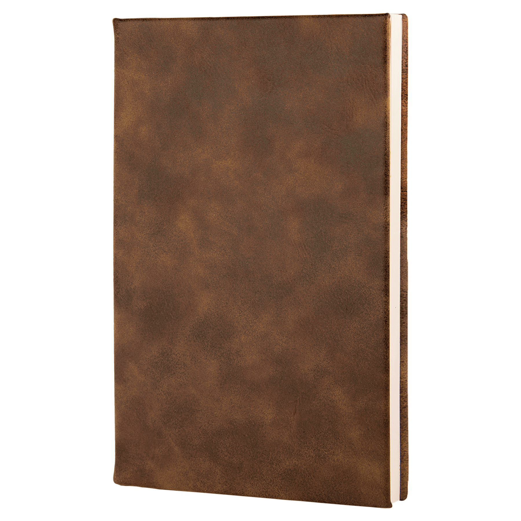 Rustic/Gold Leatherette Sketch Book with Unlined  Notepad