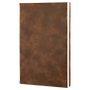 Rustic/Gold Leatherette Sketch Book with Unlined  Notepad