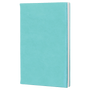 5.25" x 8.25" Teal Leatherette Sketch Book w/Unlined Notepad