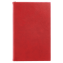5.25" x 8.25" Red Leatherette Sketch Book w/Unlined Notepad