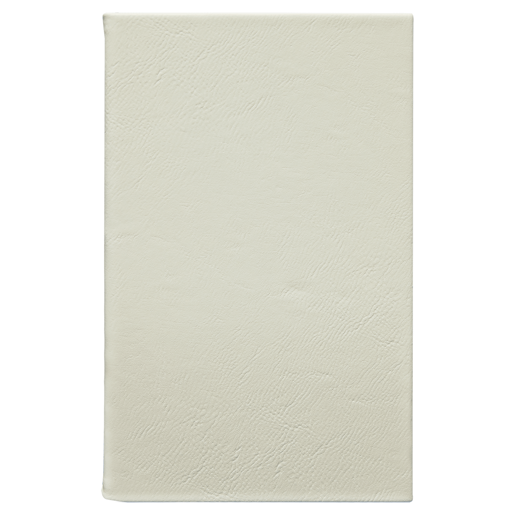 White Leatherette Sketch Book with Unlined Notepad