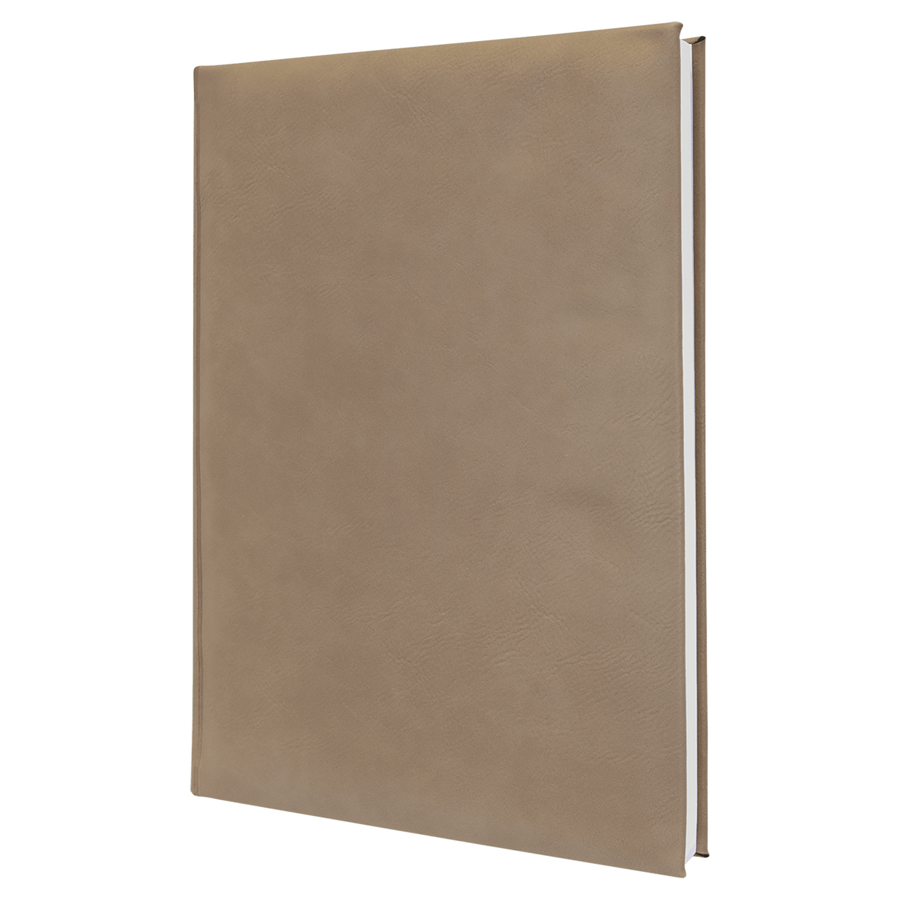 Light Brown Leatherette Sketch Book with Unlined Notepad