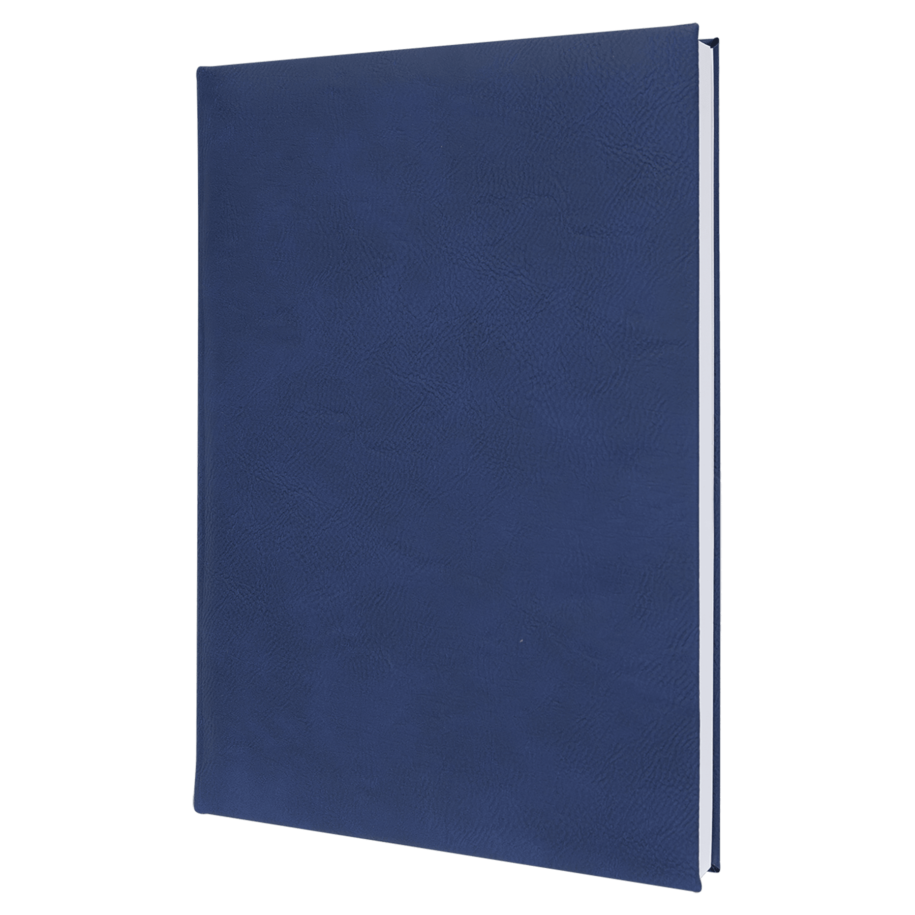 7" x 9.75" Blue/Silver Leatherette Journal w/Lined Notepad