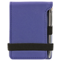 3.25" x 4.75" Purple Leatherette Mini Notepad with Pen