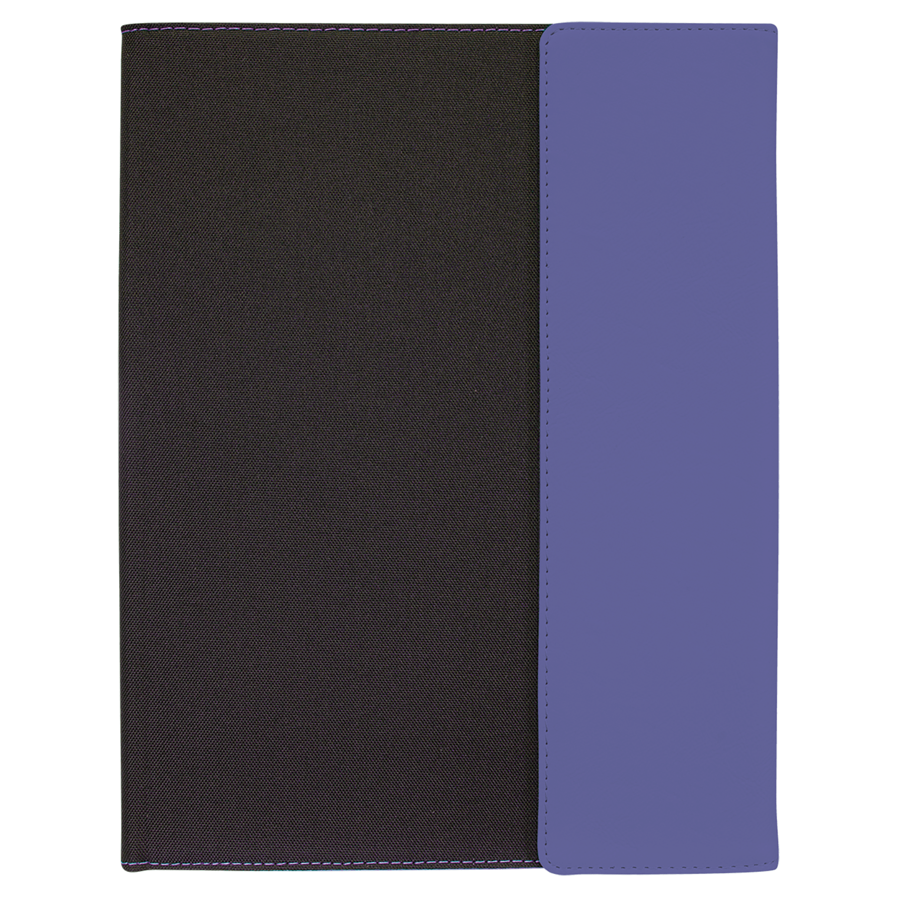 9.5" x 12" Purple Leatherette / Black Canvas Portfolio