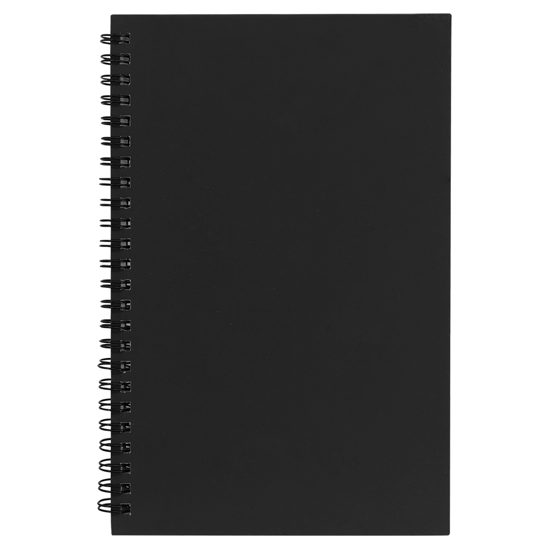 5.5" x 8.5" Black LazerBurst Spiral Notebook