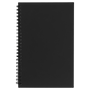 5.5" x 8.5" Black LazerBurst Spiral Notebook