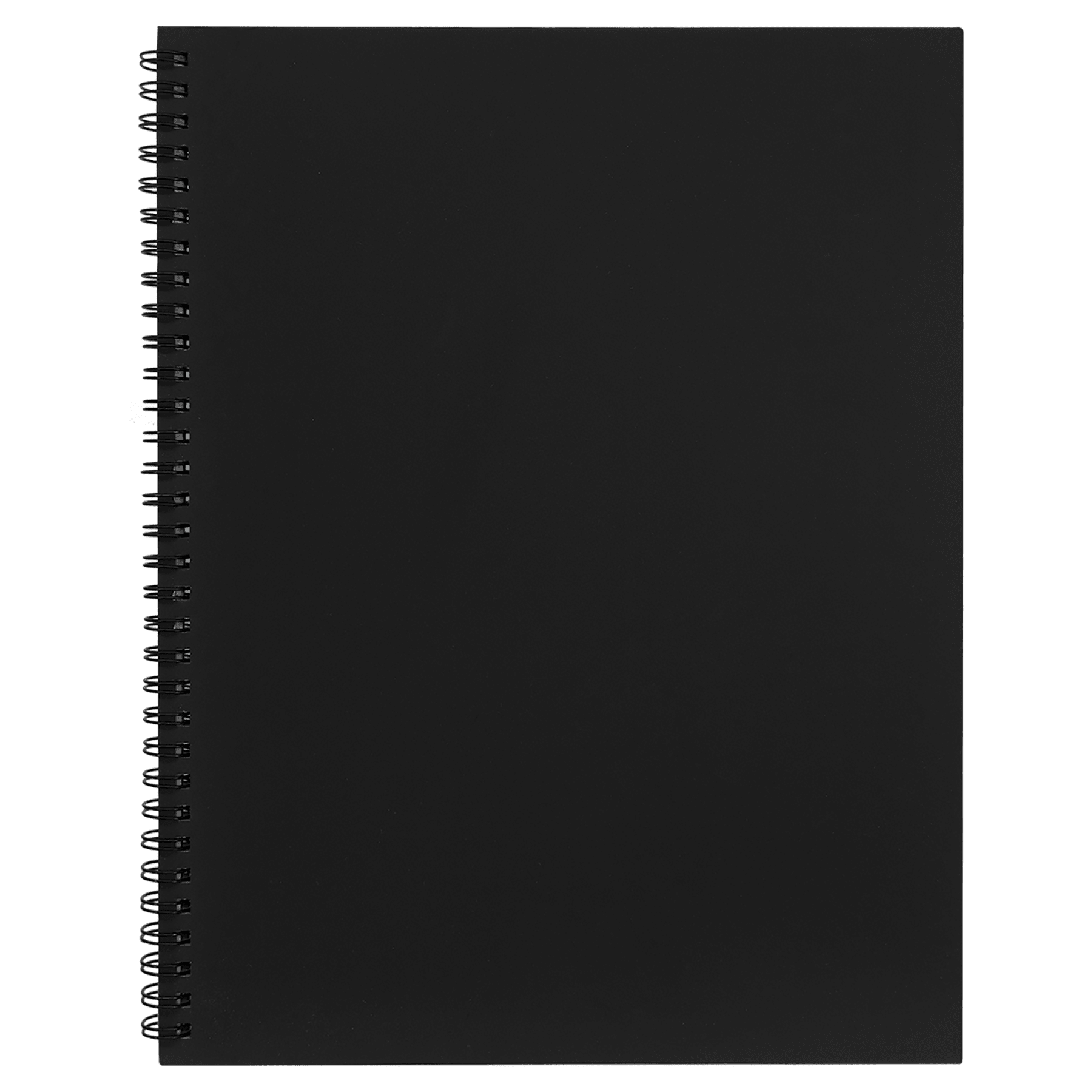 8.5" x 11" Black LazerBurst Spiral Notebook