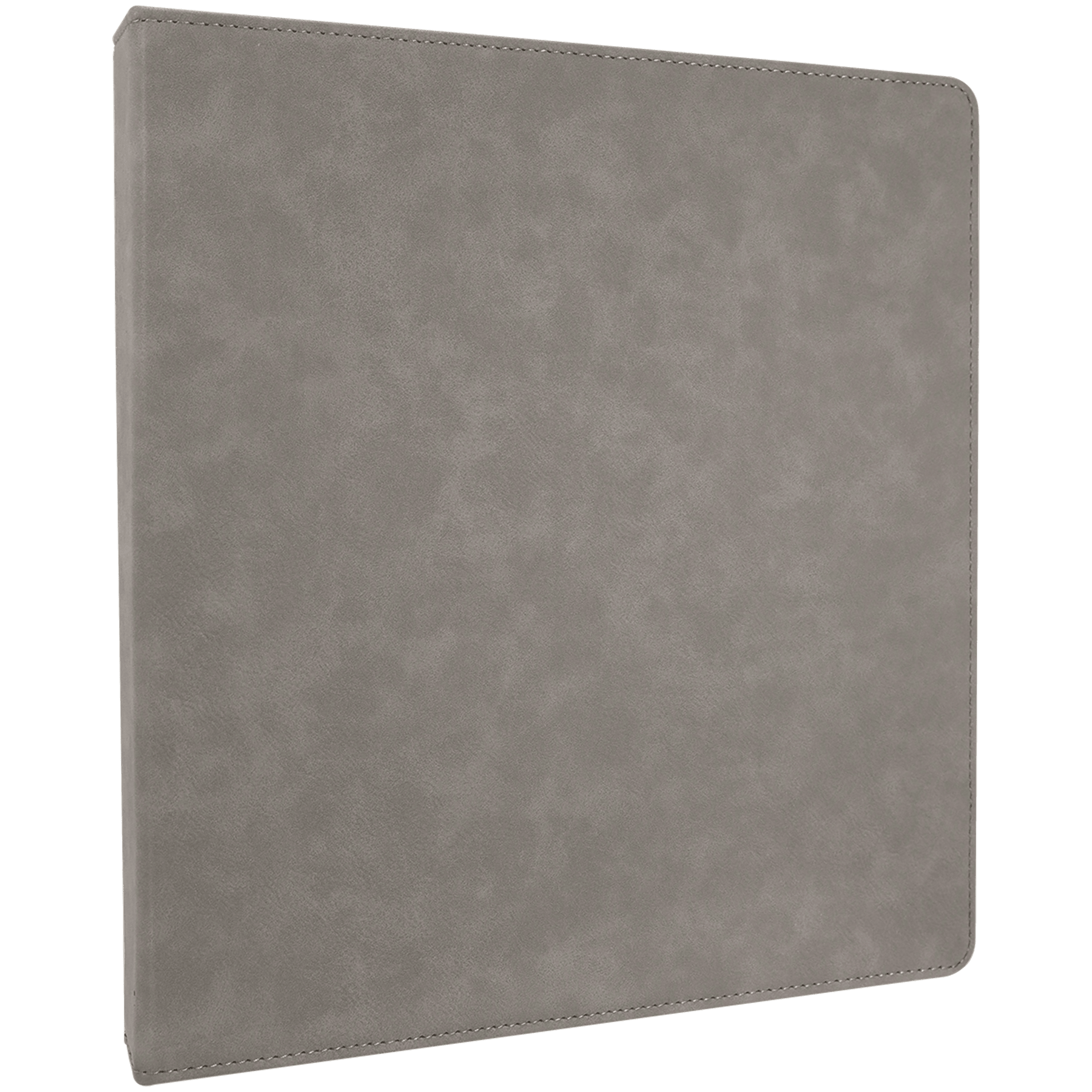 Gray Leatherette 3 Ring Binder with 1" Slant D Rings