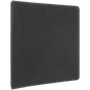 Black/Silver Leatherette 3 Ring Binder w/1" Slant D Rings