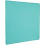 Teal Leatherette 3 Ring Binder with 1" Slant D Rings