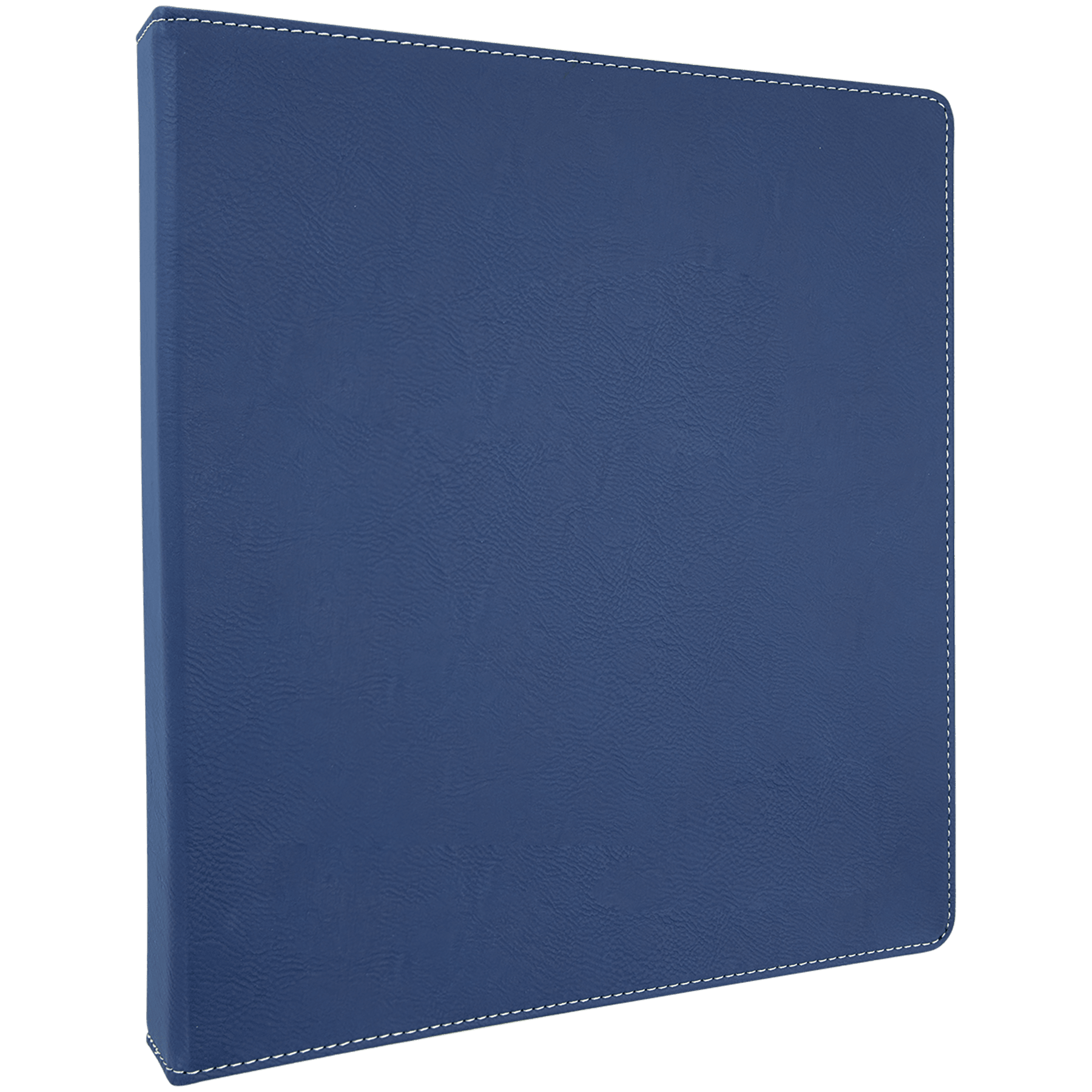 Blue/Silver Leatherette 3 Ring Binder with 1" Slant D Rings