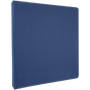 Blue/Silver Leatherette 3 Ring Binder with 1" Slant D Rings