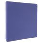 Purple/Black Leatherette 3 Ring Binder w/1" Slant D Rings