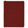 9.5" x 12" Rose w/Zipper Leatherette Portfolio w/Notepad