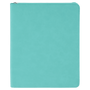 9.5" x 12" Teal w/Zipper Leatherette Portfolio w/Notepad