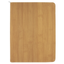 9.5" x 12" Bamboo w/Zipper Leatherette Portfolio w/Notepad