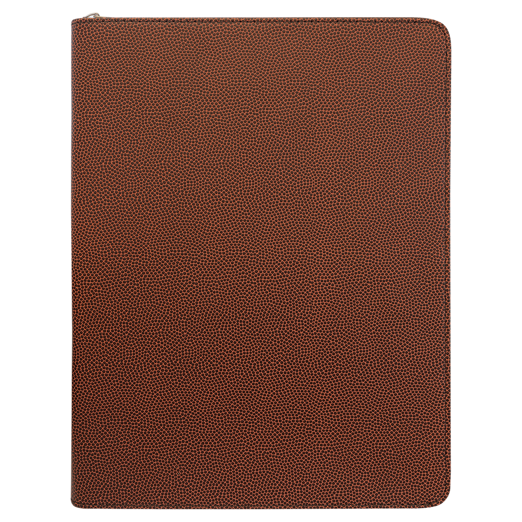 Football w/ Zipper Leatherette Portfolio with Notepad