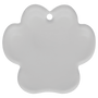 Paw Sublimatable Acrylic Ornament with Red Ribbon