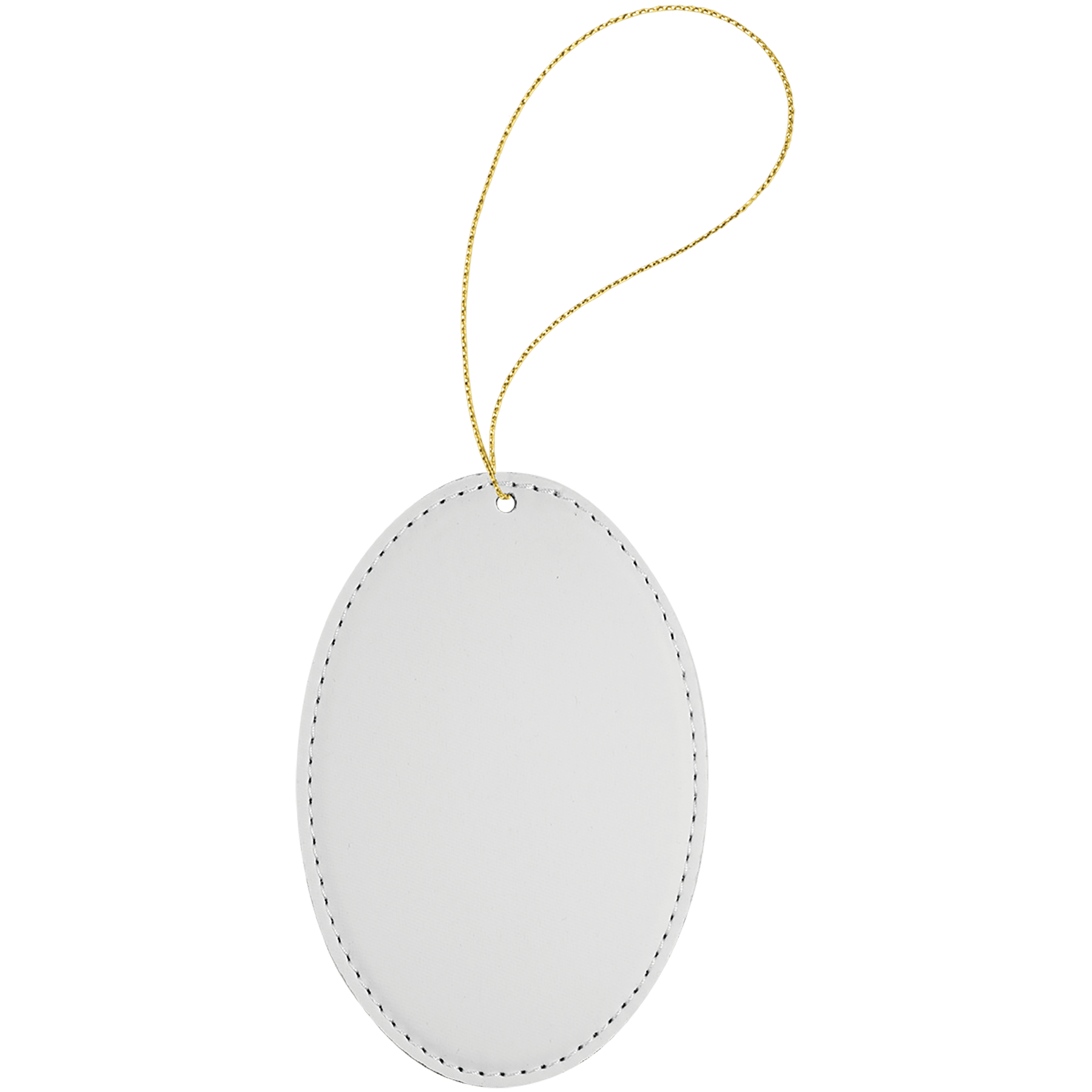 Subli-Tru Oval Ornament with Gold String