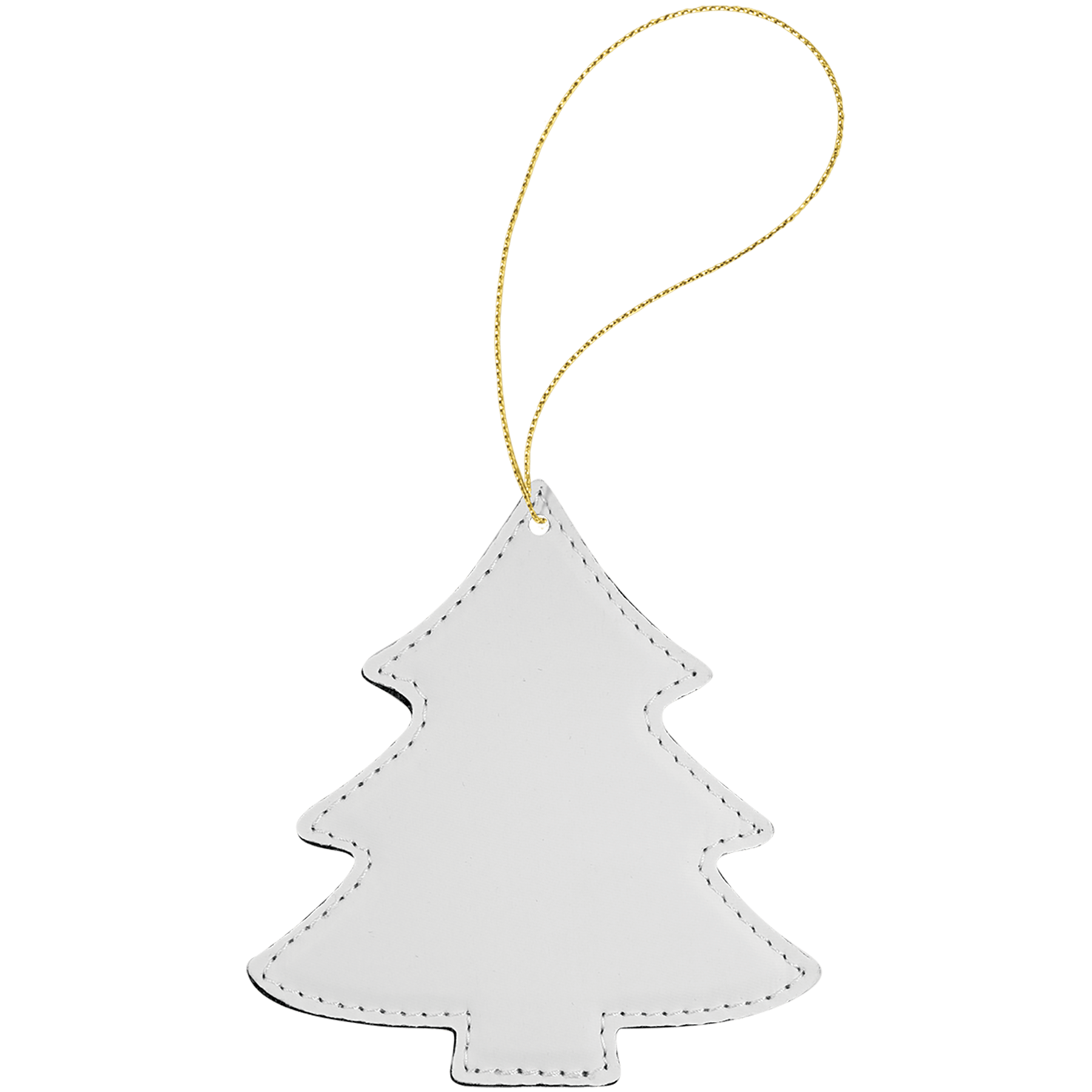 Subli-Tru Tree Ornament with Gold String