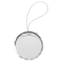 3.25" Clear Round Glass Ornament with Silver String