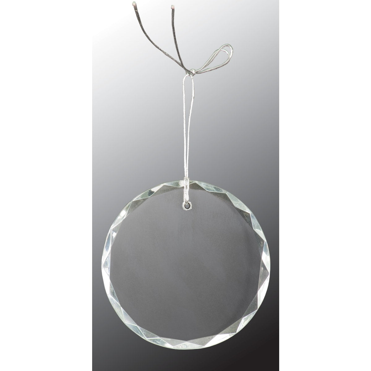 3" Crystal Round Faceted Ornament