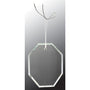 3.5" Crystal Octagon Ornament