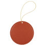 Round Leatherette Ornament with String - OL01