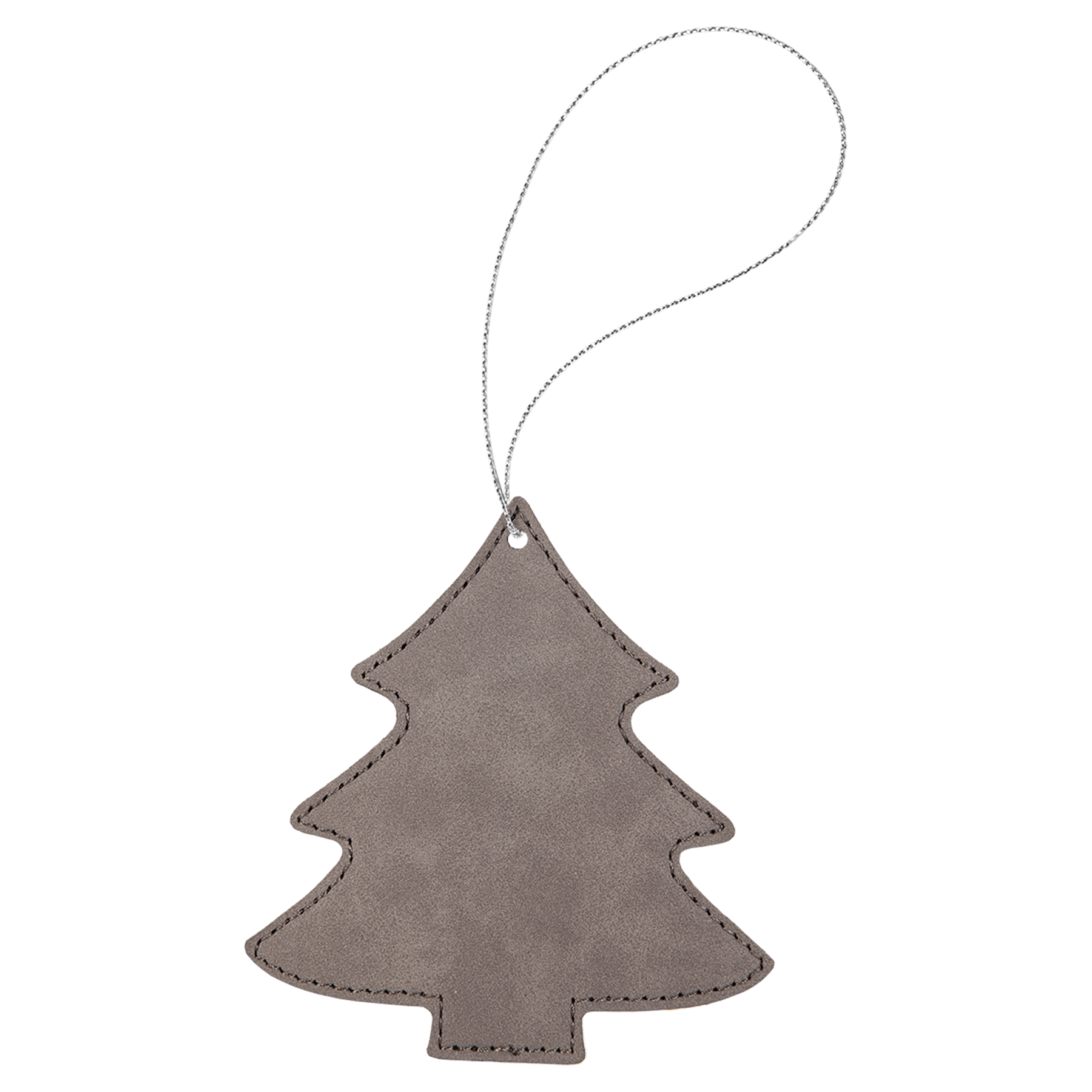 Leatherette Tree Ornament with String - OL05