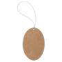Leatherette Oval Ornament with String - OL03