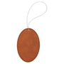 Leatherette Oval Ornament with String - OL03