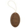 Leatherette Oval Ornament with String - OL03