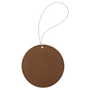 Round Leatherette Ornament with String - OL01