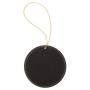 Round Leatherette Ornament with String - OL01