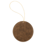 Round Leatherette Ornament with String - OL01
