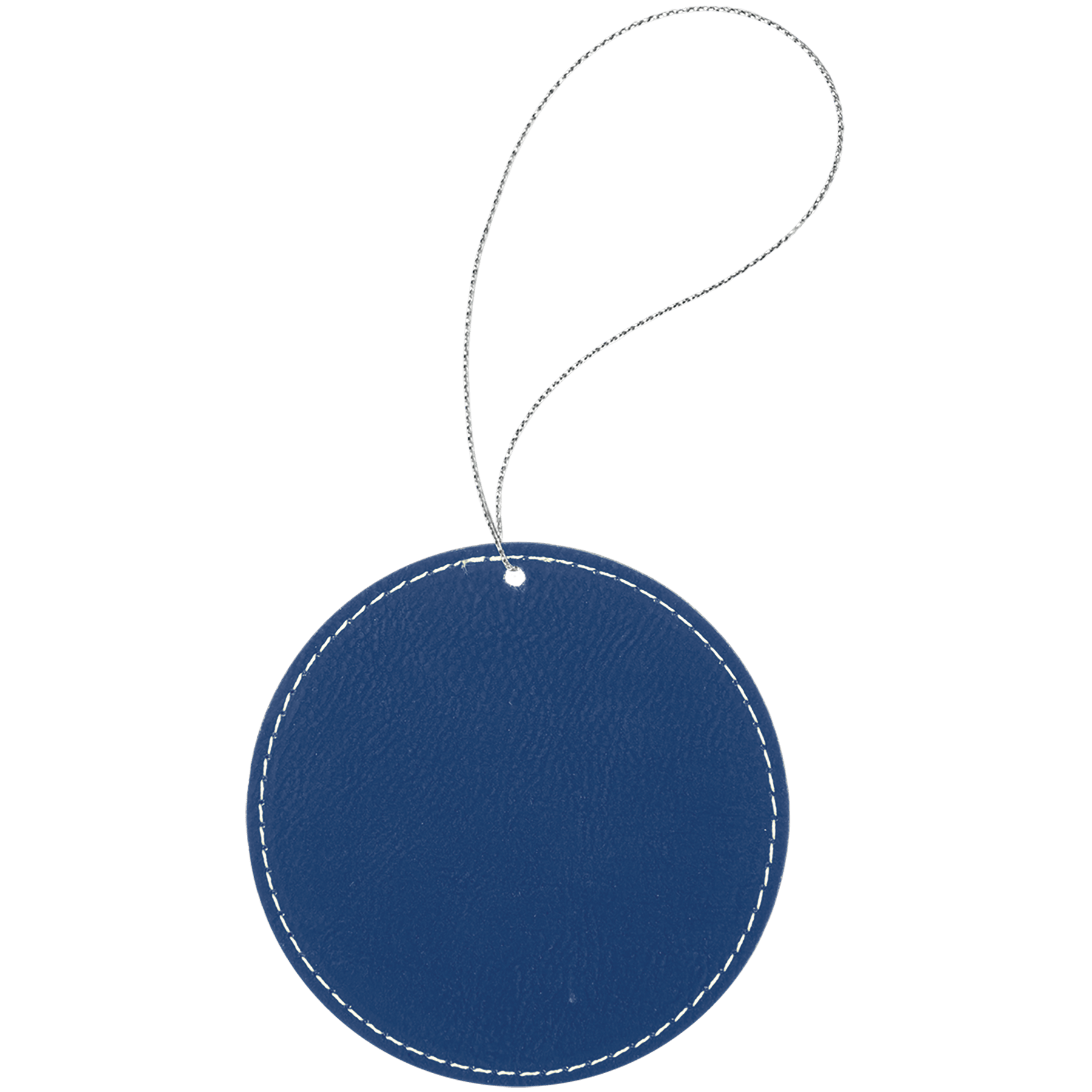 Round Leatherette Ornament with String - OL01