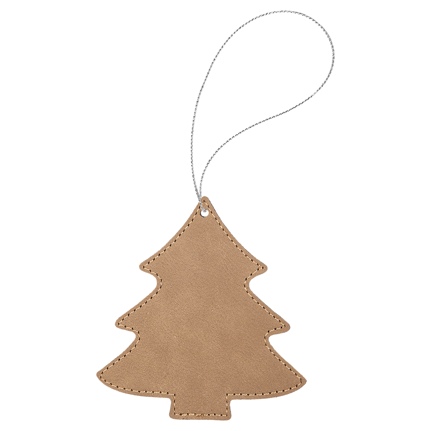 Leatherette Tree Ornament with String - OL05