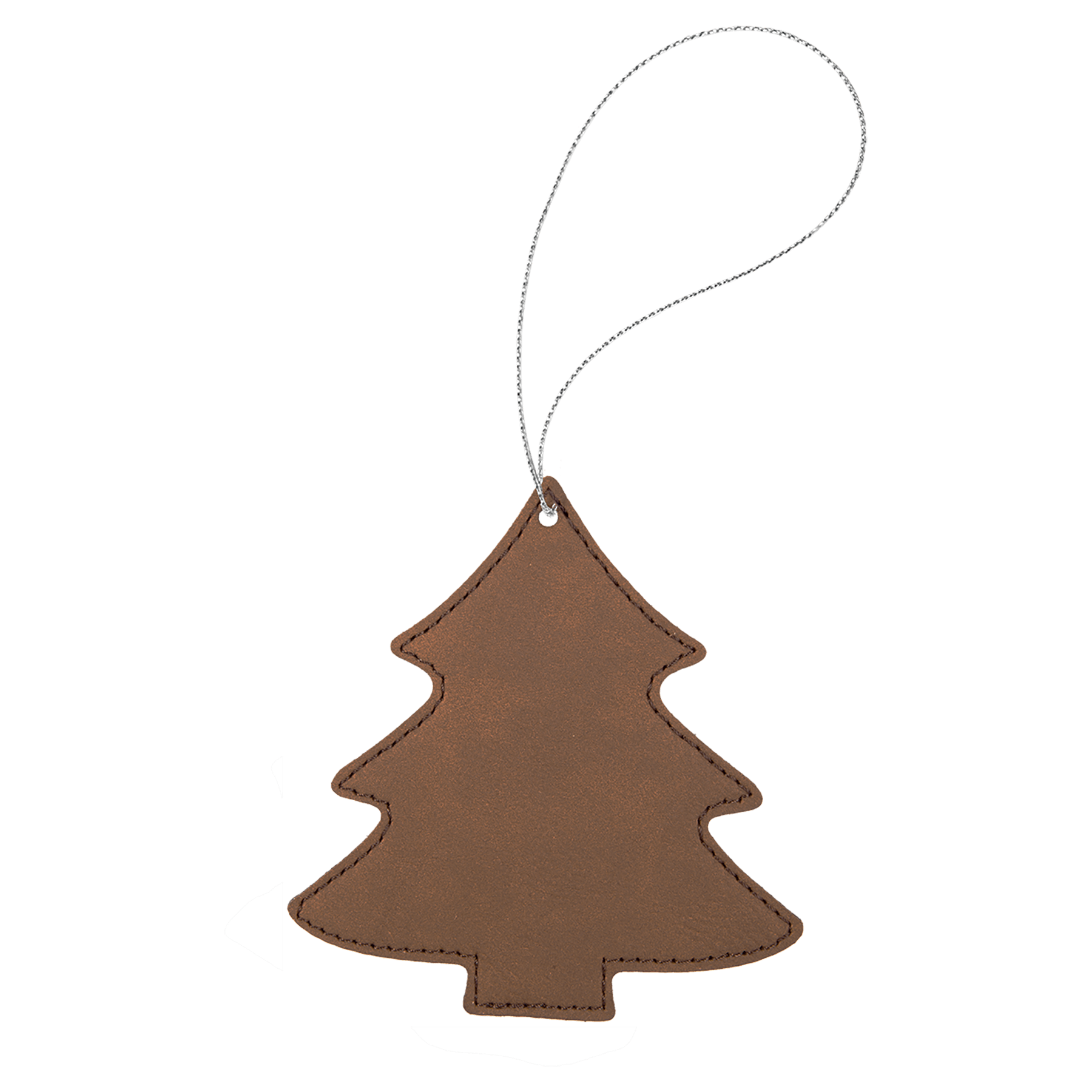 Leatherette Tree Ornament with String - OL05